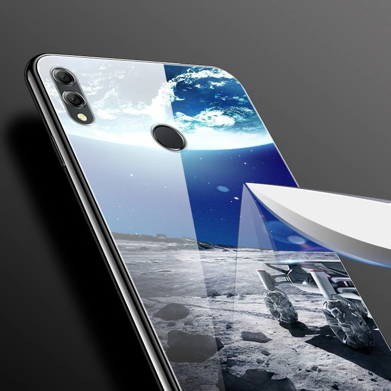 Чехол для huawei Honor 8X, чехол Honor8x Max, задняя крышка из закаленного стекла, чехол для huawei Honor 8X, чехол 8 X TPU, бампер Honor 8X Max