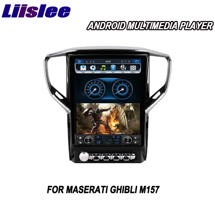 Liislee 2 din Android для Maserati Ghibli M157 2013 ~ 2018 автомобильный мультимедийный плеер GPS