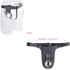 Мужское кожаное Сексуальное белье, Пояс верности, мужские Т-образные стринги, регулируемый пояс верности, шорты, бондаж, трусики, Сексуальное белье