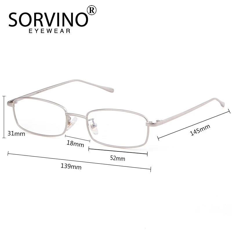 Женские и мужские солнцезащитные очки SORVINO маленькие квадратные в металлической