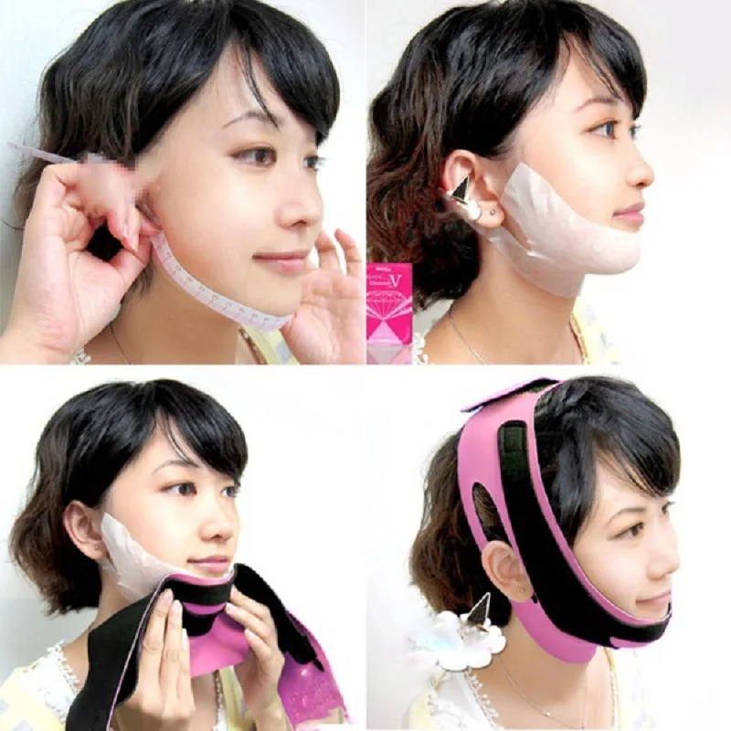 Бандаж для лица против двойного подбородка подтягивающая маска| |