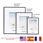 Современная фоторамка А4 30x40 см, рамки для картин, коврик, металлический постер, оргстекло, черные и белые холсты, принты для детской комнаты, настенное искусство, домашний декор