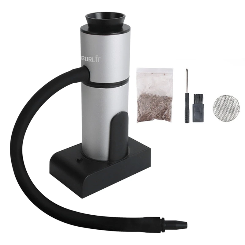 

Портативный инфузер для коптильни, кухонная еда для курения с деревянными чипсами для бара, приготовление мяса, барбекю, напитков, коктейле...