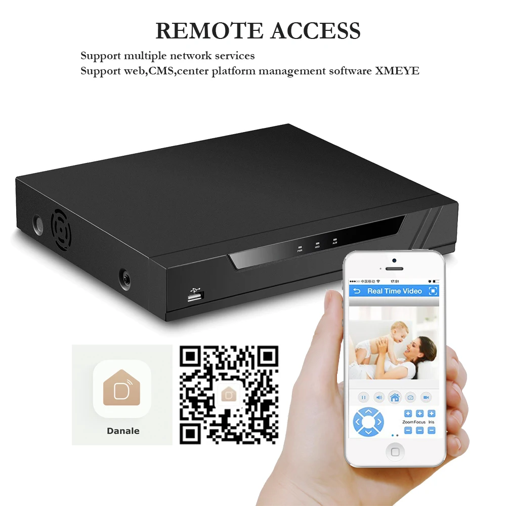 

4K Security Camera System 8MP 8CH PoE NVR Recorder 4K Audio PoE IP Cameras Night Visino with 4TB HDD for 24/7 Recording