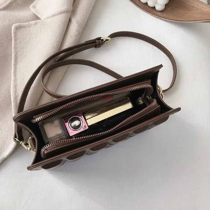 

Classic Plaid Crossbody Bags for Women 2020 Luxury Designer Quality PU Leather Square Shoulder Bag Ladies Travel Handbags Purses
