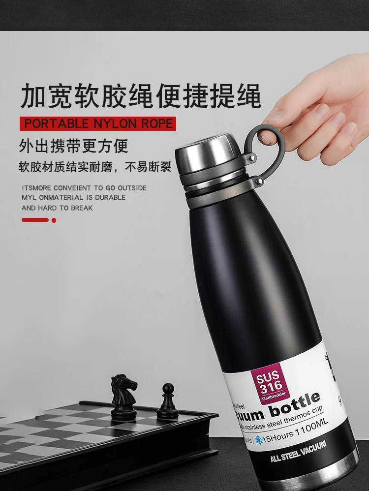 Centralworld 316 Stainless Steel Vacuum Flask Double-Layer Sports Water Bottle Bottle Outdoor Travel Water Cup