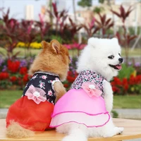 summer dress for dog pets dog clothes chihuahua wedding dress skirt puppy spring dresses dog clothes dog hanbok cat costume
