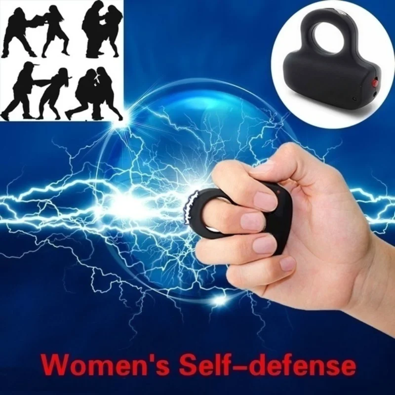 

Women's Self-defense Portable Mini Streetwise Sting Ring with Caribiner Clip Finger Buckle Case