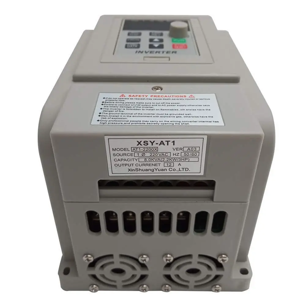 2.2KW 220V Частотный преобразователь VFD XSY-AT1 инвертор 220 кВт/4 кВт однофазный в вход и трехфазный мощность двигателя регулятор скорости - Цвет: 2.2KW 220V