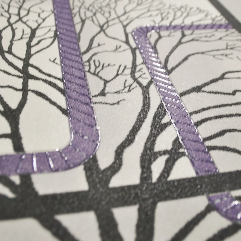 Белая фиолетовая синяя Современная 3d настенная бумага для гостиной спальни ТВ