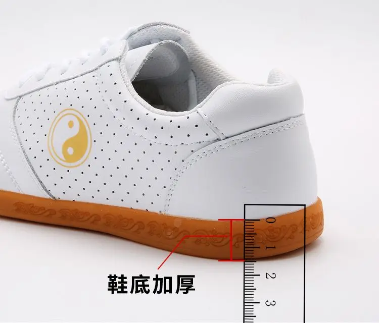 Кроссовки унисекс из воловьей кожи обувь для боевых искусств кунг фу Тай Чи вушу