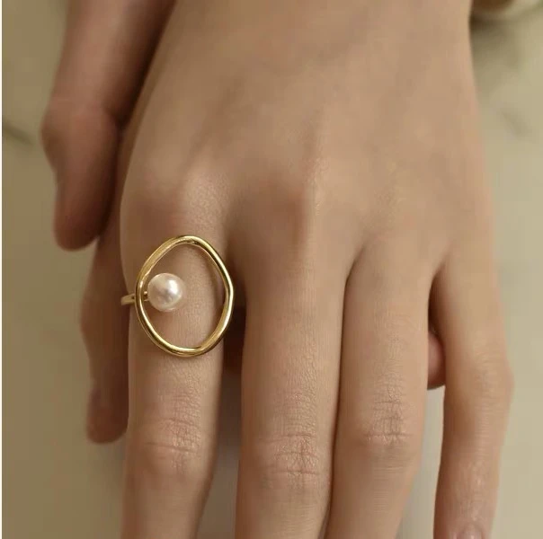 Новое поступление корейский шик дизайн имитация жемчуга простые круглые полые