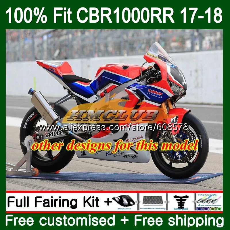 Впрыска + бак для HONDA CBR1000 RR CBR 1000 2017 2018 128CL. 24 1000RR CBR1000RR 17 18 Обтекатели глянцевый