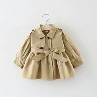 spring and autumn girl coat cotton kids trench cute newborn toddlers fashion infant outfits princess baby outdoor clothing