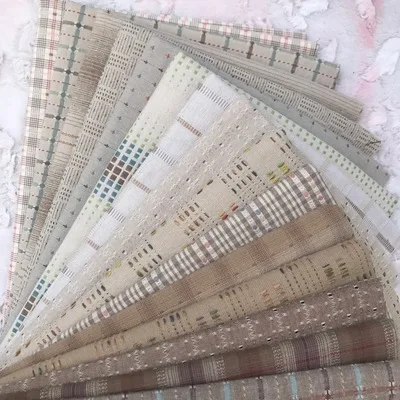 

Made Doll Clothes Japanese Patchwork Craft Materials Multicolored Cloth Handmade Patchwork 23x33cm 11piece Brocade Fabric Piece