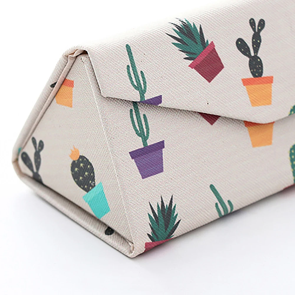 Складной треугольный модный Чехол для очков из искусственной кожи защита