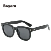 boyarn sunglasses unisex square vintage sun glasses big frame trendy sunglasses for women and men uv400