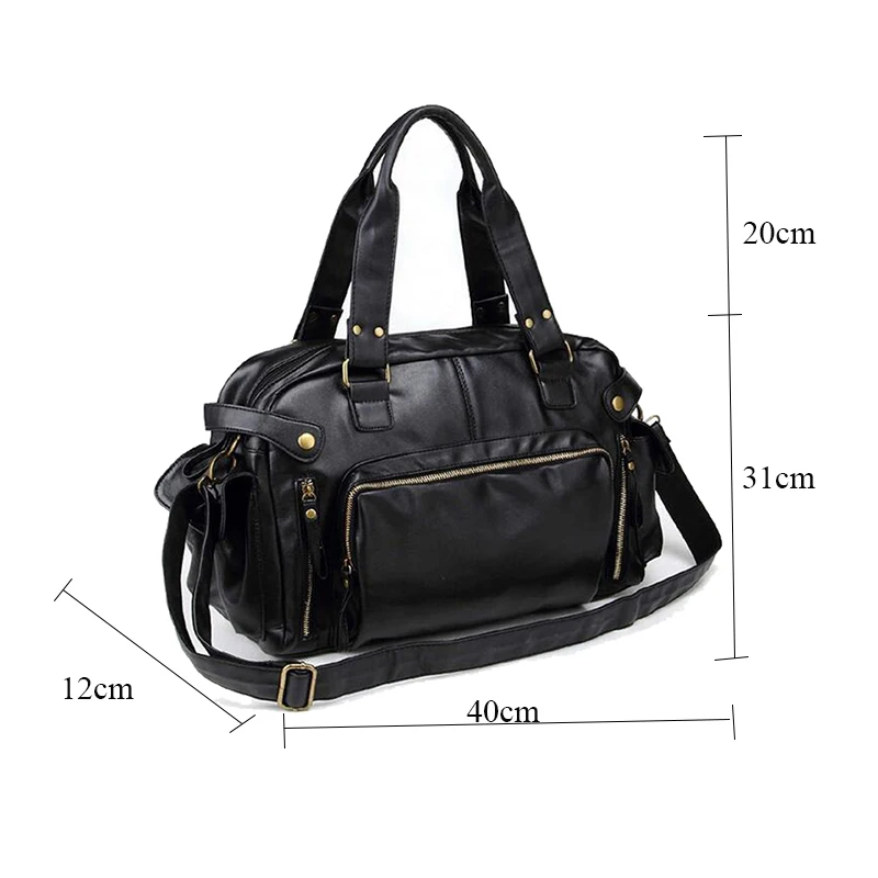 High Quality Leather Sports Bag Men Handbags Gym Cowhide Men Gym Bag Men's Travel Bags Laptop Briefcase Bag for Man