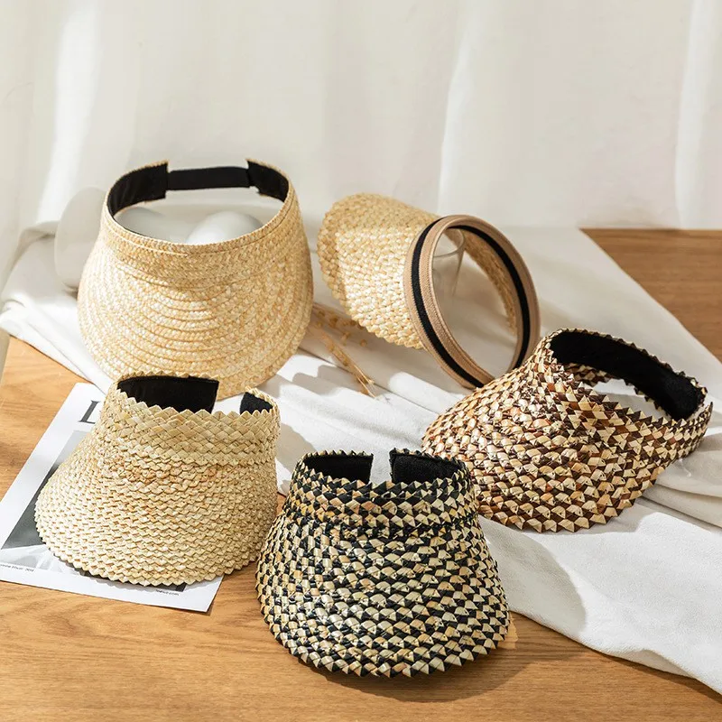 

Женская соломенная шляпа с защитой от солнца, регулируемая летняя шляпа унисекс