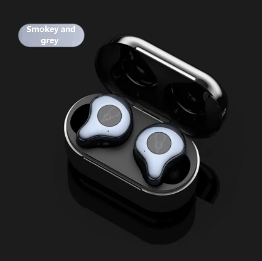 Sabbat E12 Ultra TWS беспроводные Bluetooth наушники спортивные Hi-Fi стерео наушники с шумоподавлением гарнитура с беспроводным зарядным устройством PK E12 - Цвет: Smokey and grey