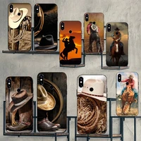 rodeo cowboy lasso extreme sport phone case for xiaomi redmi note 7 8 9 t max3 s 10 pro lite luxury brand shell funda coque
