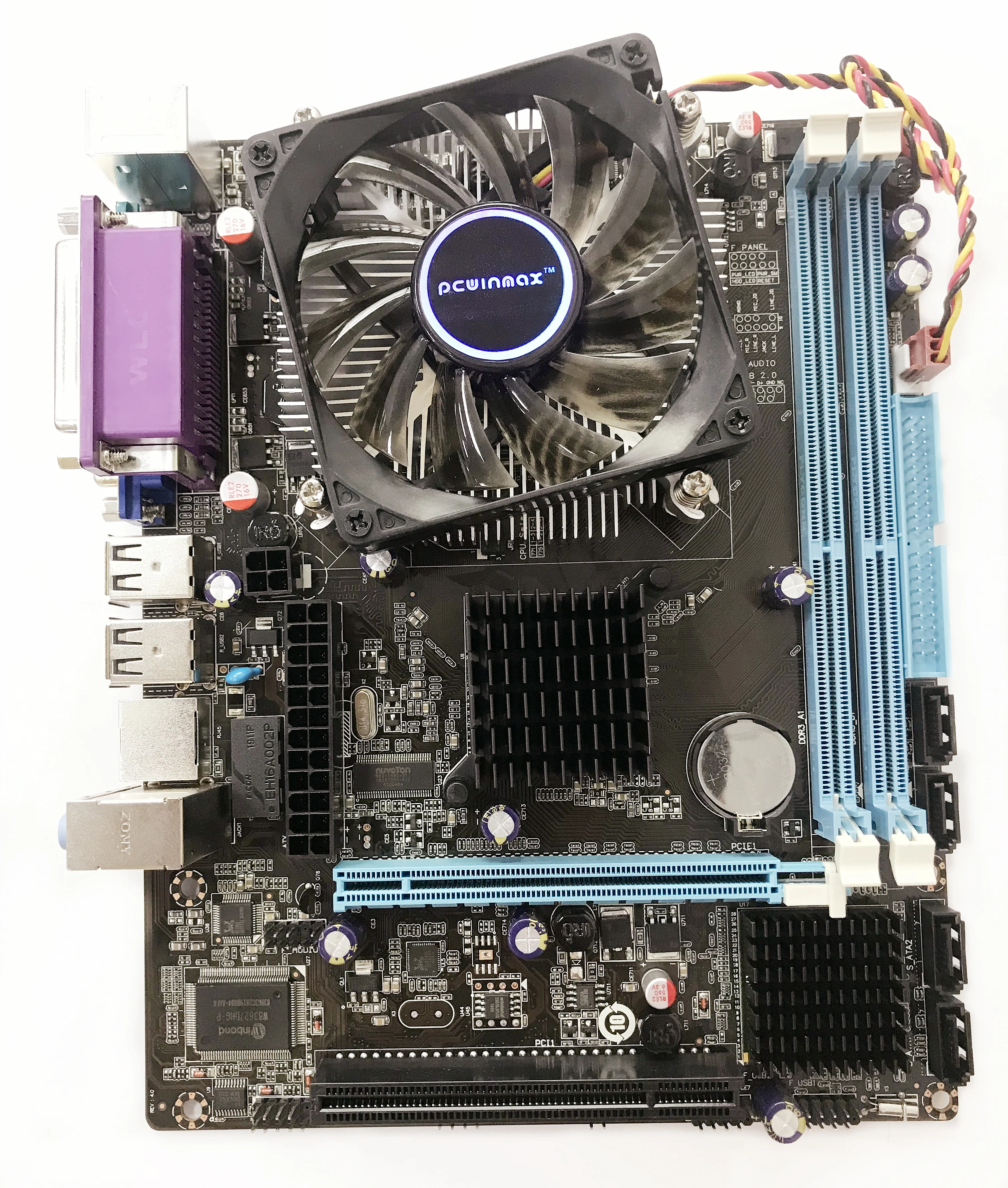Набор материнских плат PCWINMAX LGA 775 G41 с ЦП E5xxx ОЗУ DDR3 2G x 2R (4G) вентилятором набором