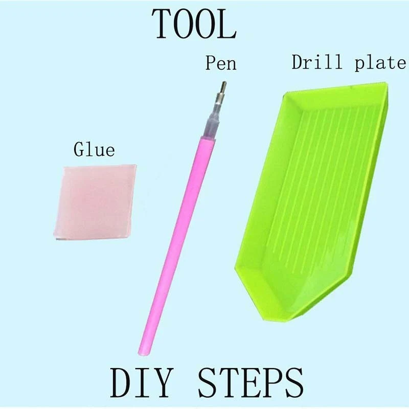DIY Тигровая 5D алмазная картина полная круглая с животными из стразов мультяшная