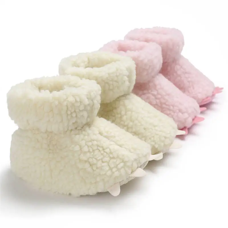 Зимние теплые плюшевые От 0 до 2 лет с героями мультфильмов Детские ботиночки для