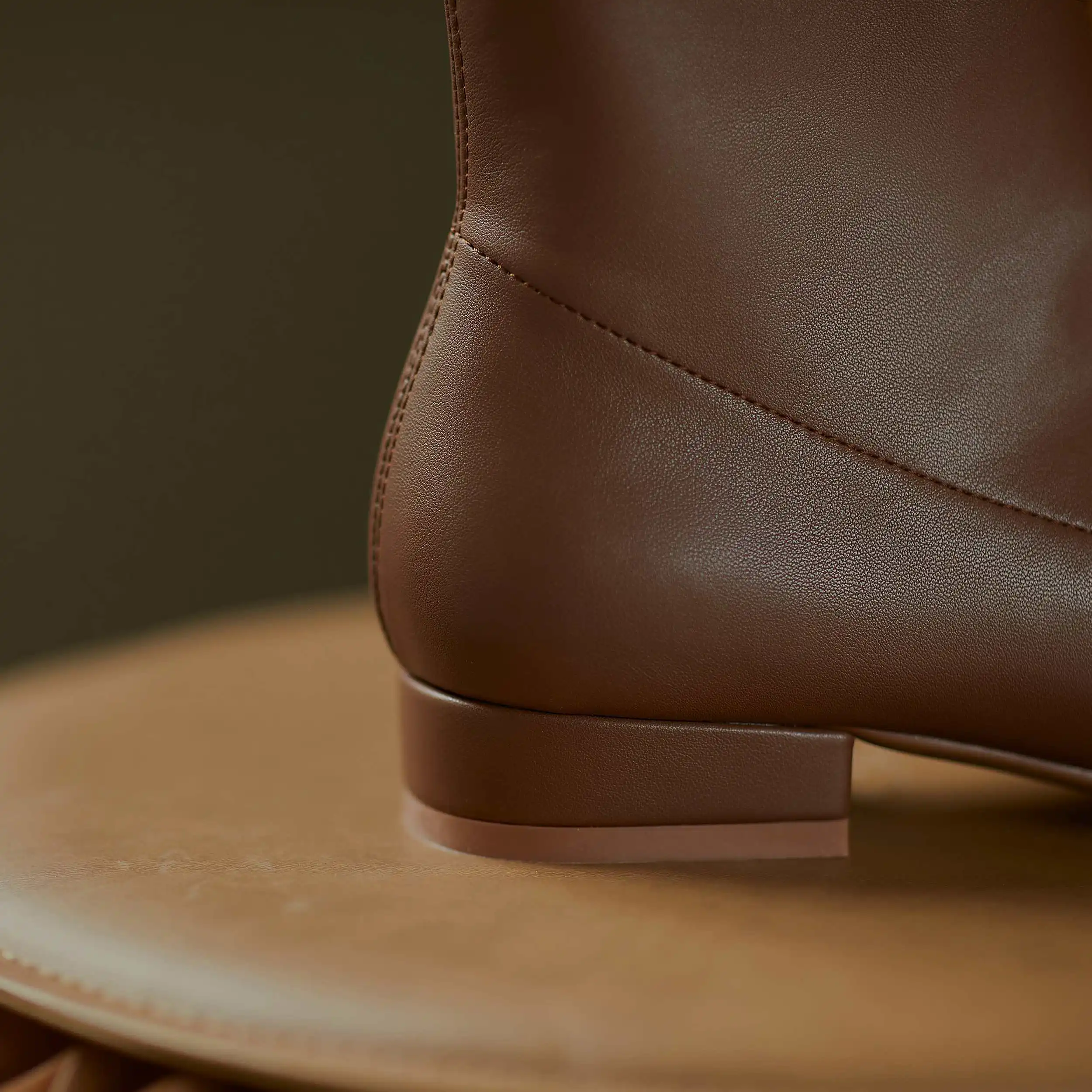 

Lenkisen new arrival stretch boots all-match convenient korean design winter square toe thick low heel zipper ankle boots L16