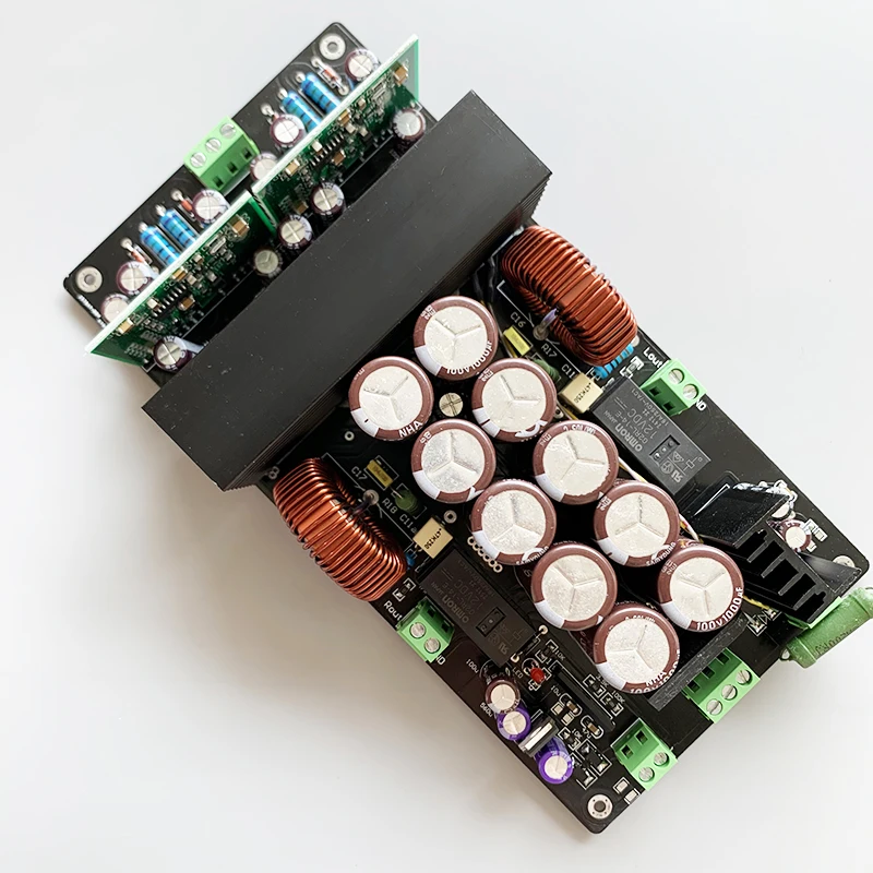 

IRS2092 800 Вт + 800 Вт 2-канальная Hi-Fi стерео Плата усилителя класса D IRFB4227x5 с лампой питания с выпрямителем защиты динамика TO220