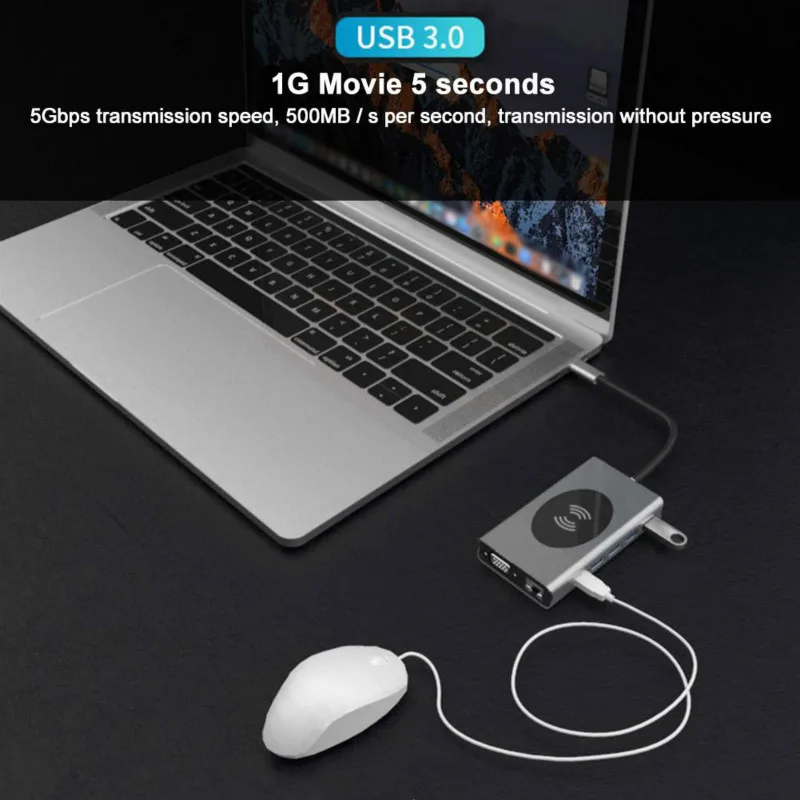 Basix Тип C концентратор USB 3 0 Мульти док станция для ноутбука переключатель