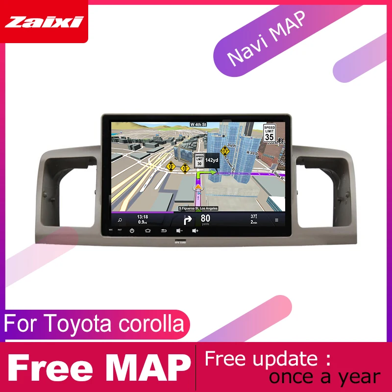 Автомобильная Мультимедийная система 2 DIN для Toyota corolla 2003 2004 2005 2006 2007 2008 Android GPS