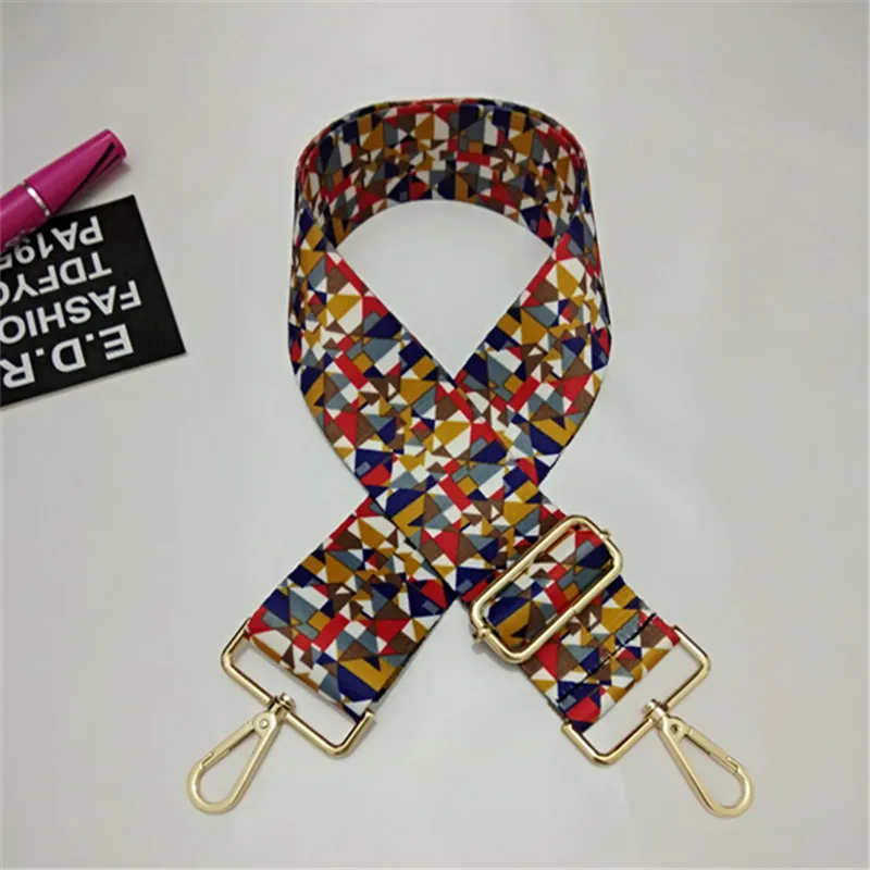 HJKL120x5cm нейлоновая цветная сумка на ремне аксессуары для женщин Радужная Регулируемая Вешалка на плечо сумка на ремне Декоративная Сумка