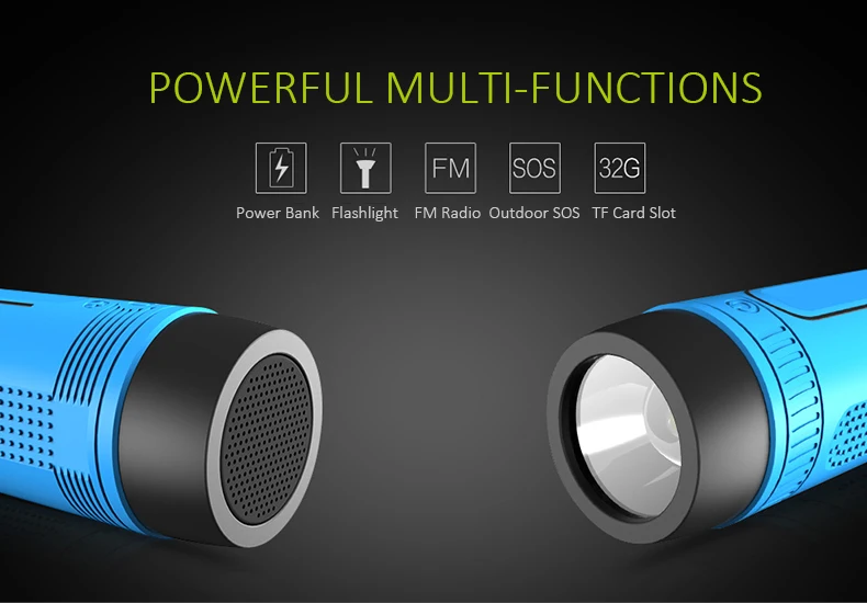 ZEALOT S1 велосипедный стерео Bluetooth динамик Беспроводная колонка сабвуфер светодиодный фонарик радио 4000 мАч батарея TF карта Play