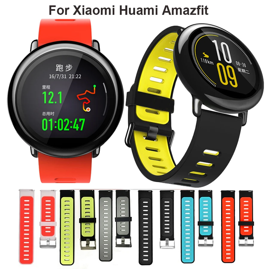 Для Amazfit pace браслет ремешок умные аксессуары 22 мм мягкий силиконовый для