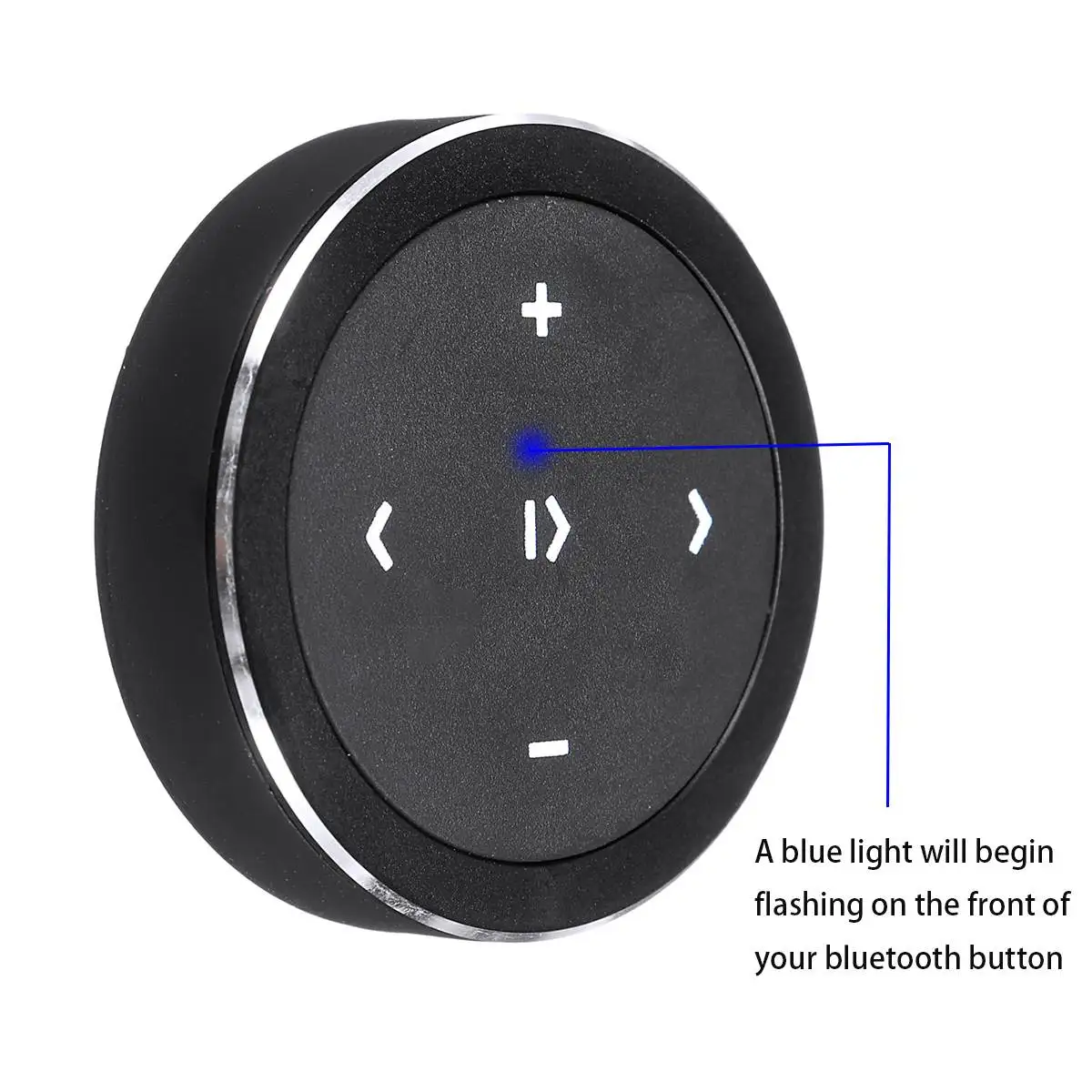 

bluetooth Media Audio Music Remote Control For Car Steering Wheel Bike Mount