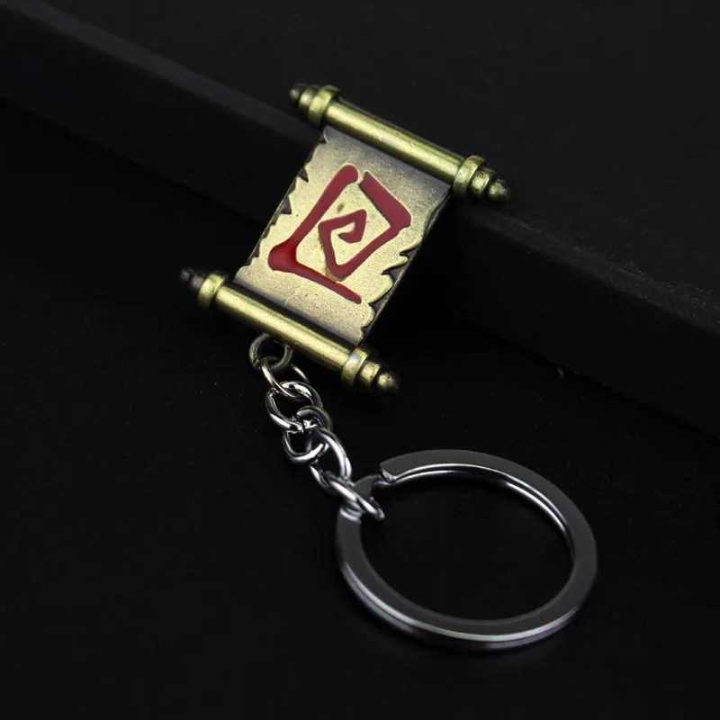 Игра Dota 2 город портала прокрутки брелок для друзей мужской Colar Masculino Llaveros Dota2