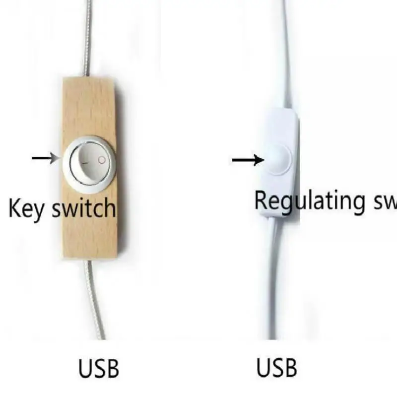 Usb светодиодный Ночной светильник внешний аккумулятор Деревянный для детей