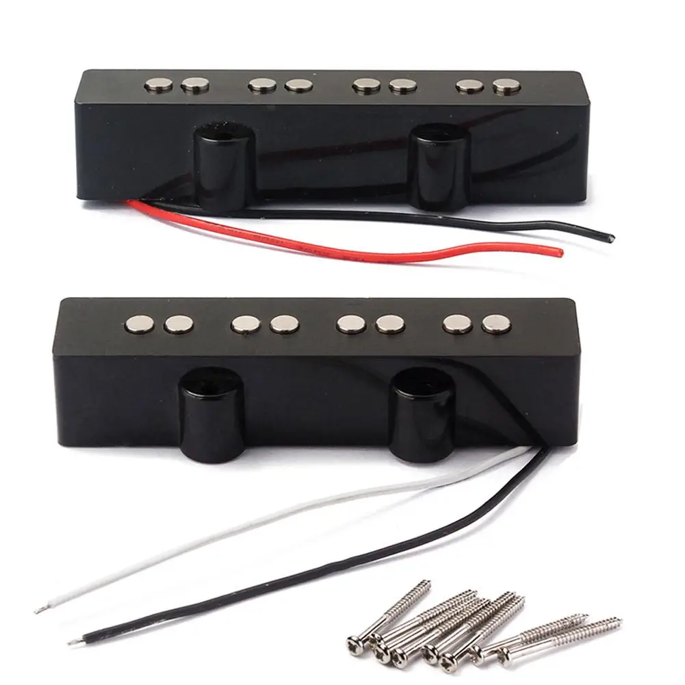 2-шт./лот звукосниматель 4-струнный Электрический басовый мост открытый звук