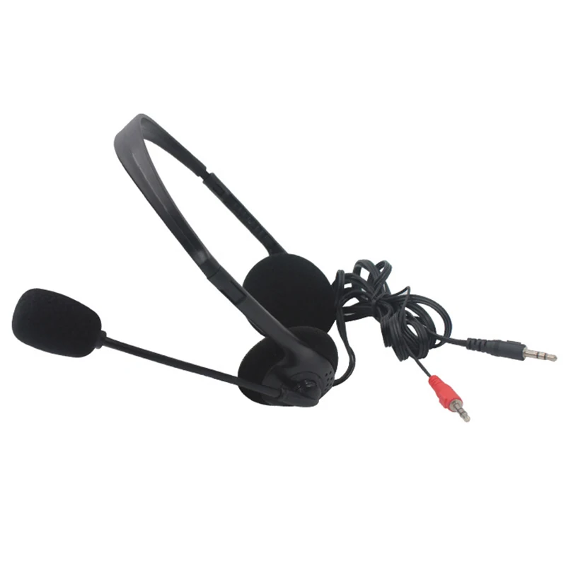 

Portable Adjustable Headband Noise Cancelling Earphone 3.5mm Wired Stereo Headset With Microphone For Computer Laptop Desktop