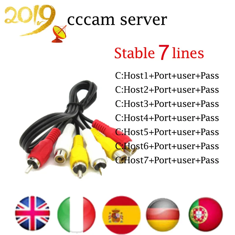 Панель Ccam для От 1 до 2 лет 7 линий Европа поддержка Испания рецептор Cccams cline 7 линий