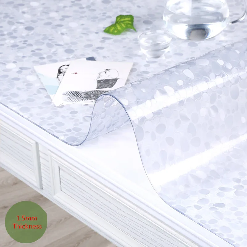 ПВХ скатерть из мягкого стекла водонепроницаемый маслостойкий пластиковый
