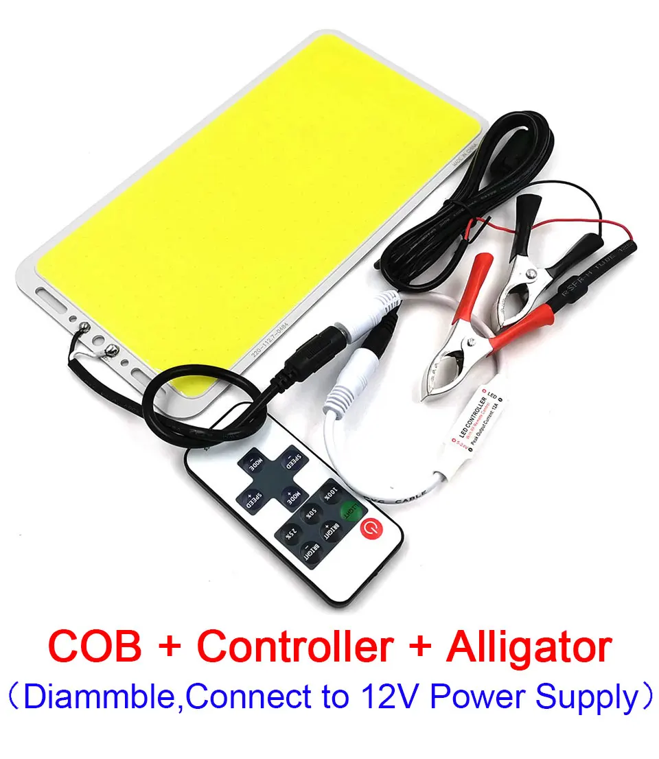 Ultra bright led panel lights 200w cob board lamp with dimmer remote control RC light