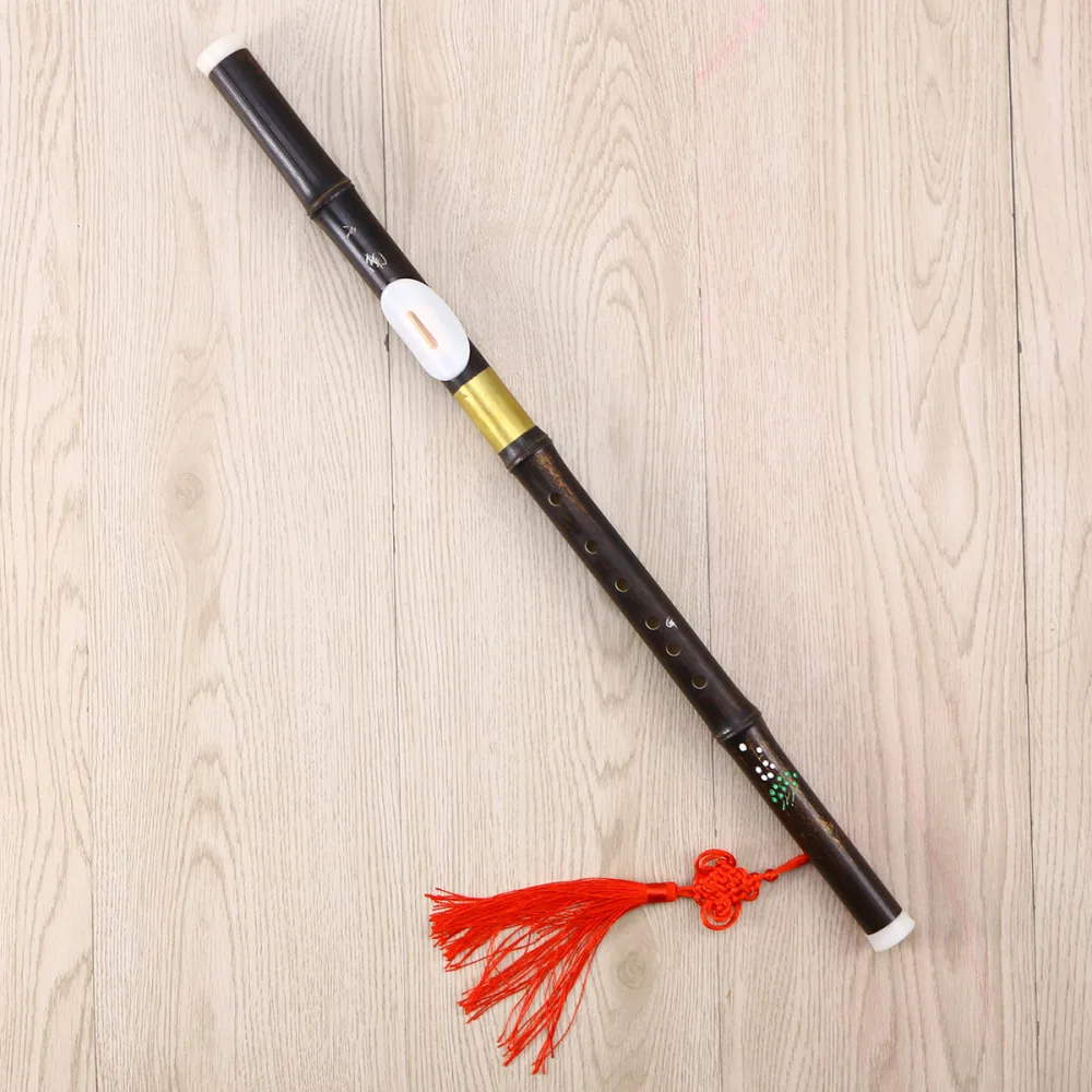 

Traditional Chinese Musical Instrument Purple Bamboo Flute/Dizi 6 Holes in G Key with Double Section Box