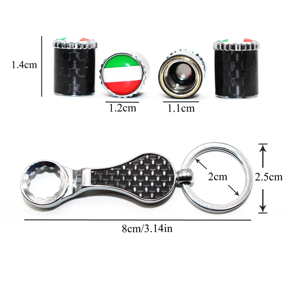 5 шт./компл. государственный флаг Италии эмблема Авто колесо шины воздушный