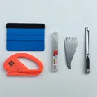 4 шт.лот автомобильный виниловый инструмент для обертывания пленки войлочный скребок нож для затяжки Стайлинг автомобиля Автомобильная наклейка автомобильный набор инструментов для обертывания