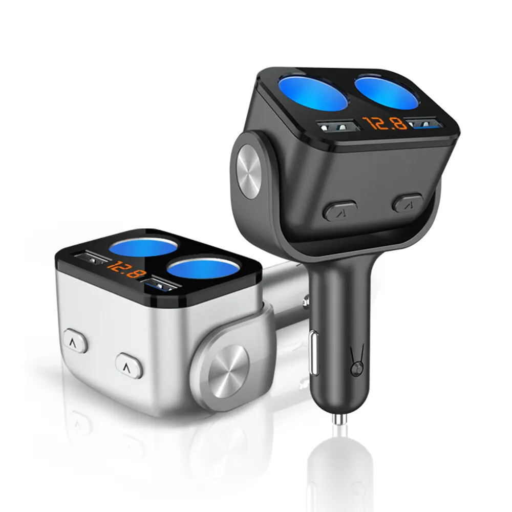 

90W QC3.0 Dual USB Car Charger Adapter Fast Charging For iPhone 12 11Pro XS Huawei P30 P40 Pro Mi10 POCO X3