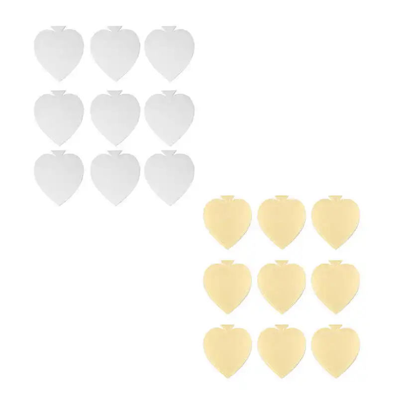 100 шт в форме сердца мини торт Панели мусс картон база десерт Дисплей лоток для