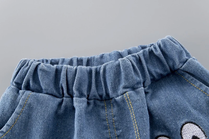 DIIMUU Сезон весна Модные детские длинные брюки От 1 до 4 лет для маленьких мальчиков