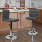 2 шт.компл. барный стул, современные барные стулья из искусственной кожи, барный стул с регулируемой высотой, барный стул, барный стул серого цвета